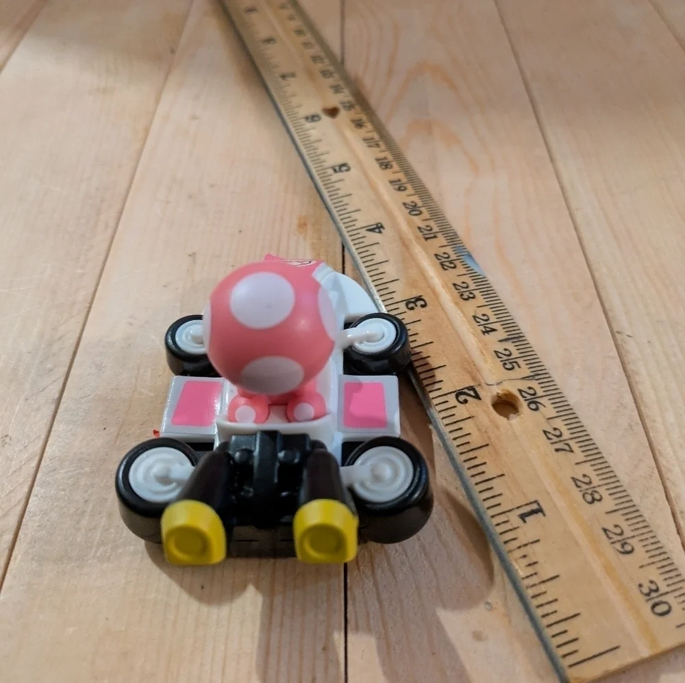 Nintendo 2022 Kart Racer Mario Pink and White Toy Kart